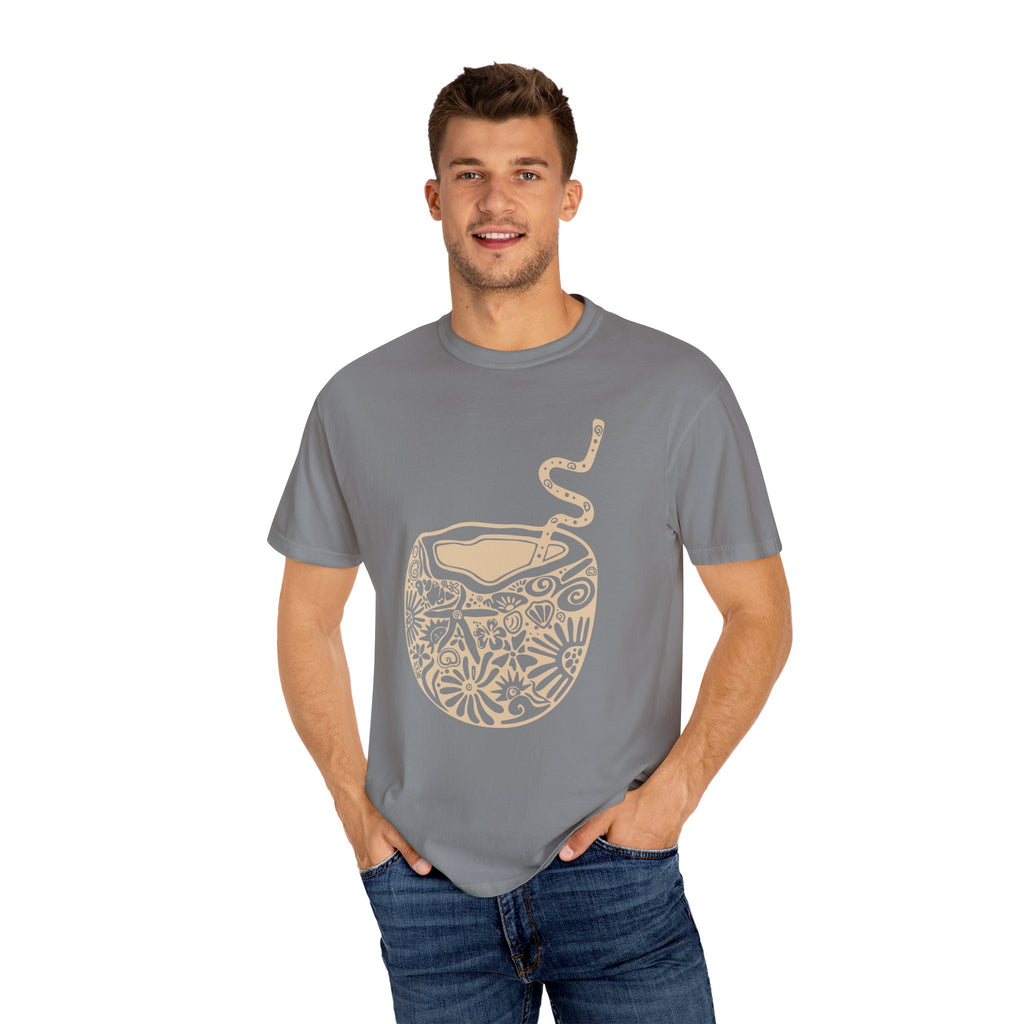 Tropical Refreshment T-shirt, Perfect for Summer, Beach Day, Casual Outings, Unique Gift, Vacation Vibes, Relaxing Moments