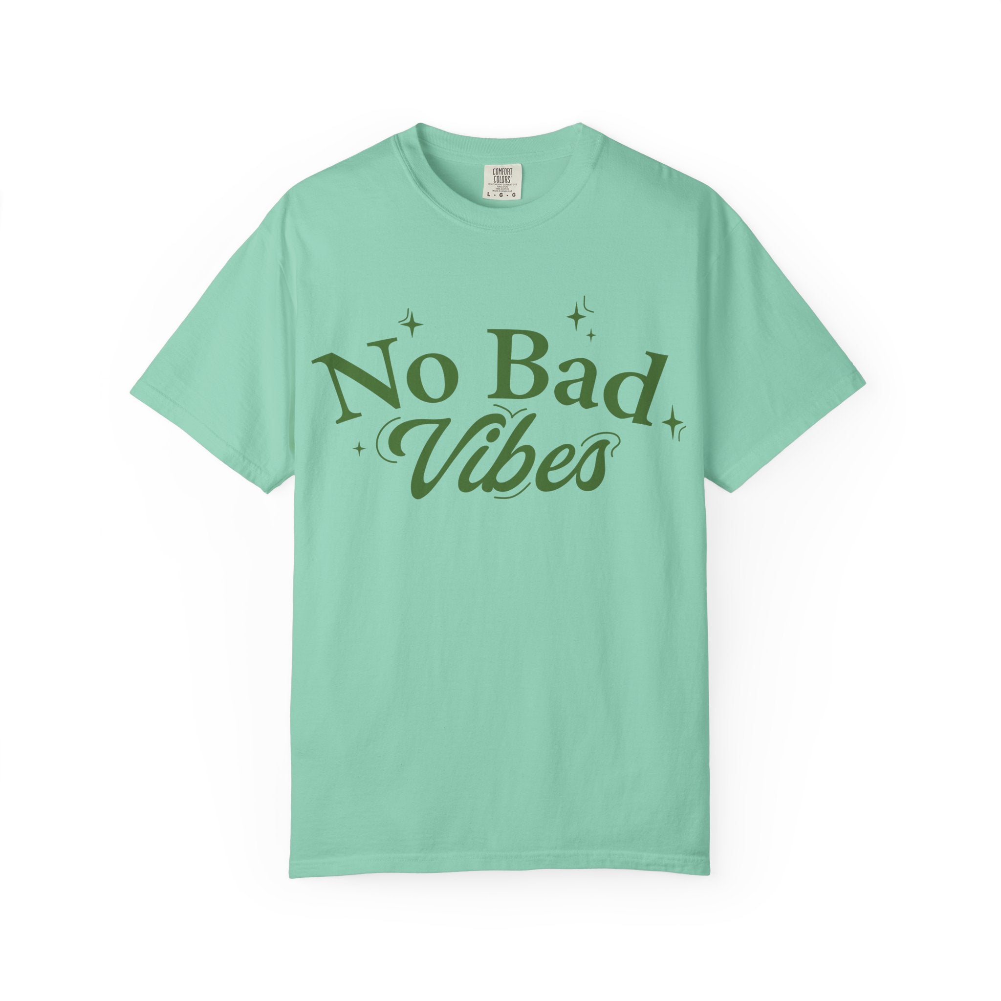 Garment-Dyed T-shirt with 'No Bad Vibes' | Positive Vibes Shirt, Unisex Casual Tee, Summer Wardrobe Essential, Gift for Friends, [...]