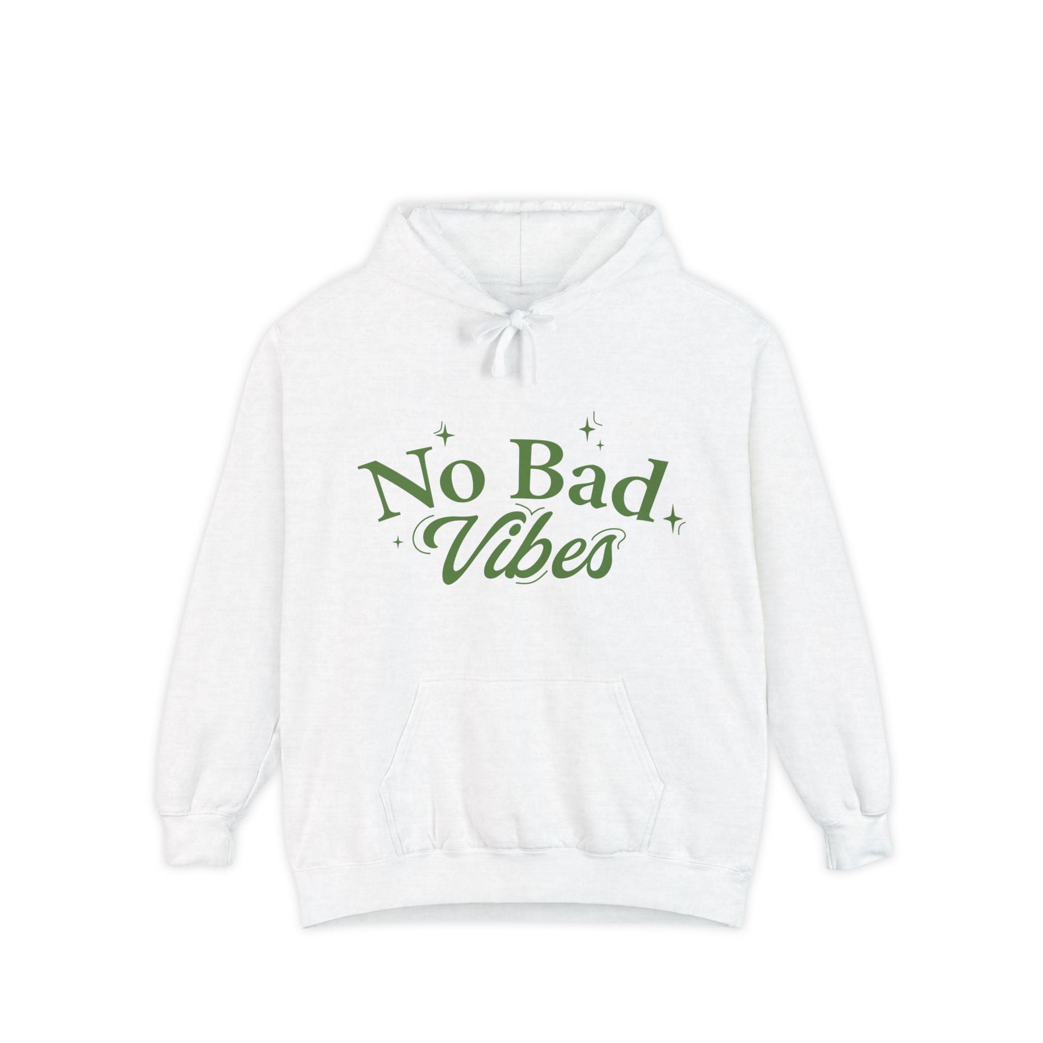 Unisex Motivational Hoodie - No Bad Vibes, Cozy Sweater, Positive Attitude Apparel, Gift for Friends, Casual Wear, Fall Fashion