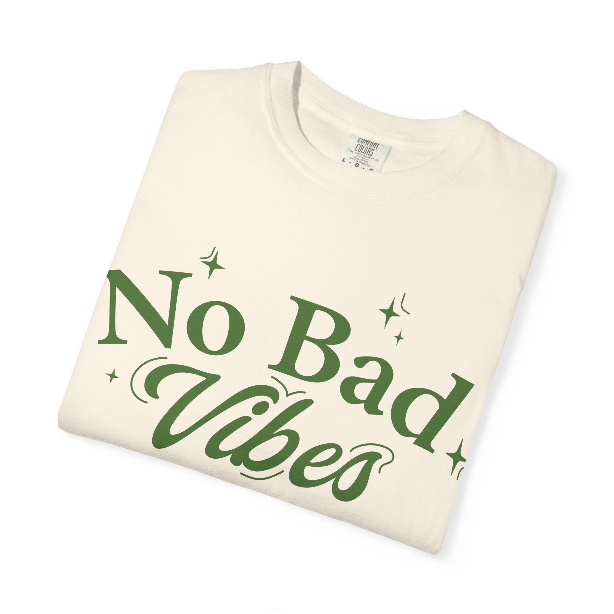 Garment-Dyed T-shirt with 'No Bad Vibes' | Positive Vibes Shirt, Unisex Casual Tee, Summer Wardrobe Essential, Gift for Friends, [...]
