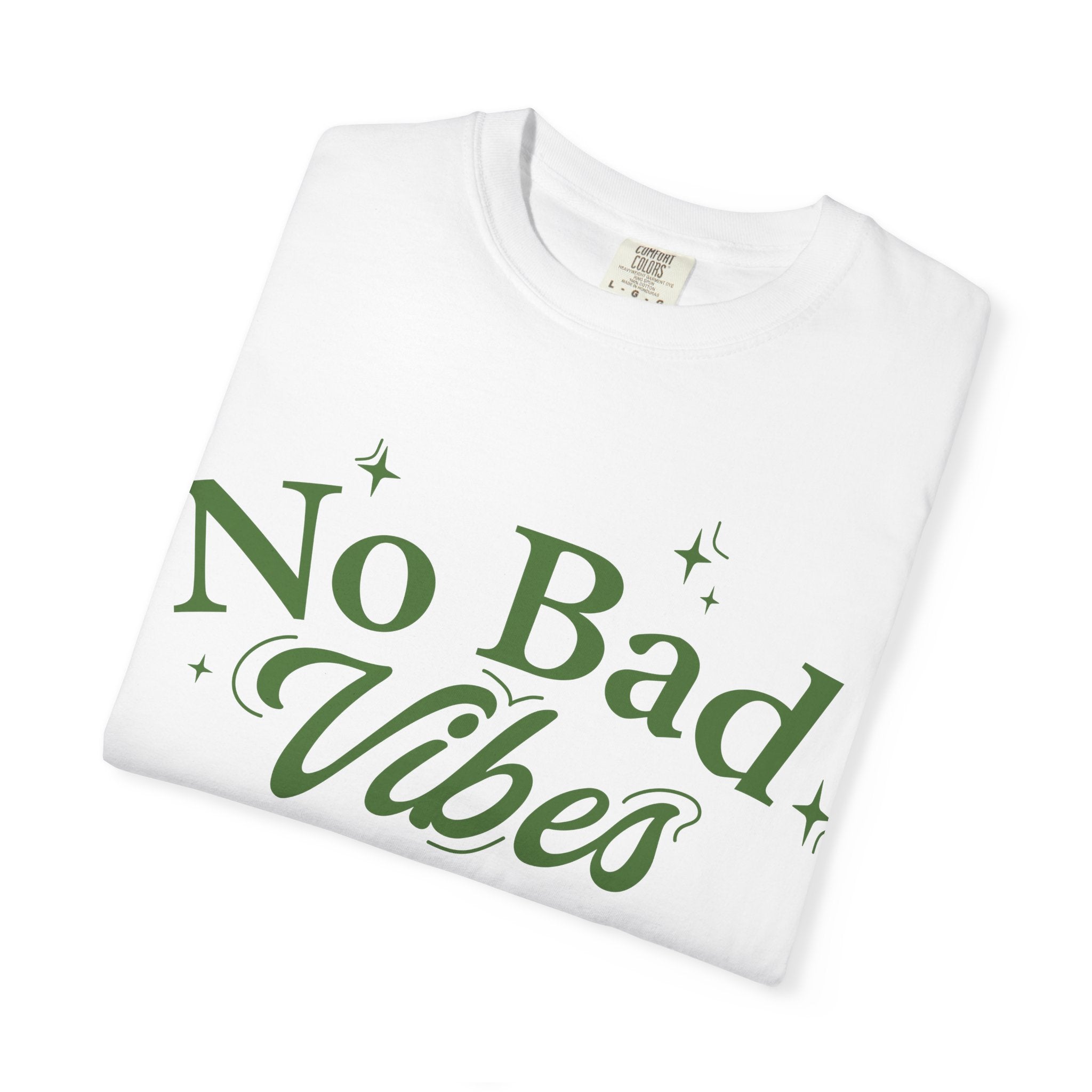 Garment-Dyed T-shirt with 'No Bad Vibes' | Positive Vibes Shirt, Unisex Casual Tee, Summer Wardrobe Essential, Gift for Friends, [...]