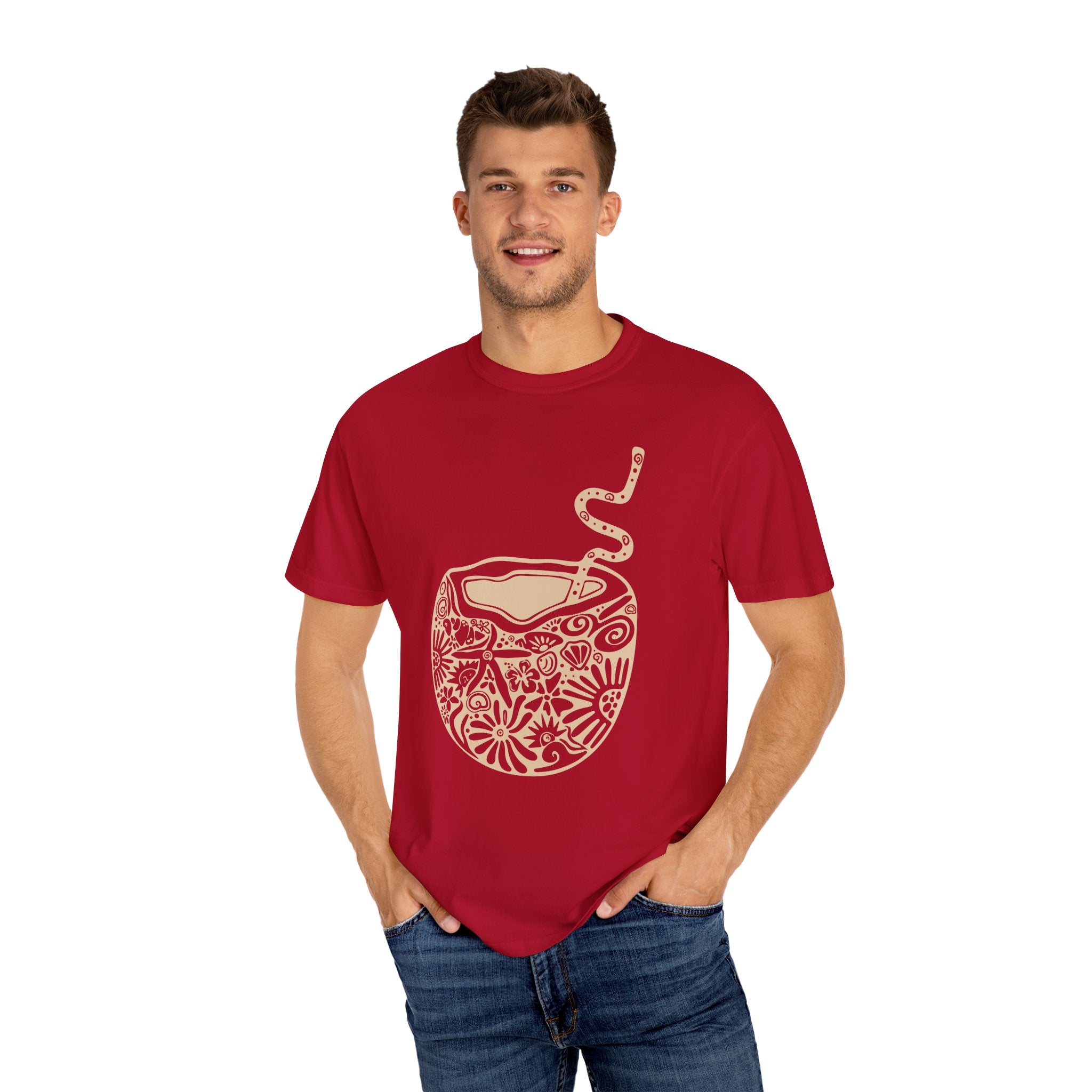 Tropical Refreshment T-shirt, Perfect for Summer, Beach Day, Casual Outings, Unique Gift, Vacation Vibes, Relaxing Moments