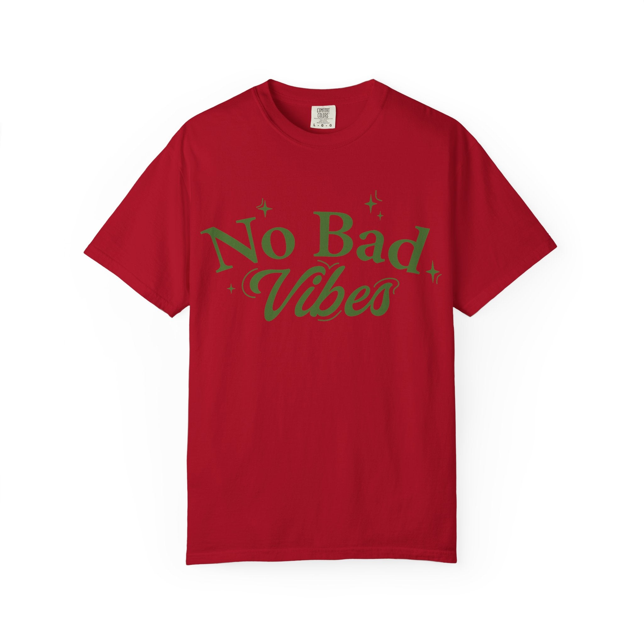 Garment-Dyed T-shirt with 'No Bad Vibes' | Positive Vibes Shirt, Unisex Casual Tee, Summer Wardrobe Essential, Gift for Friends, [...]