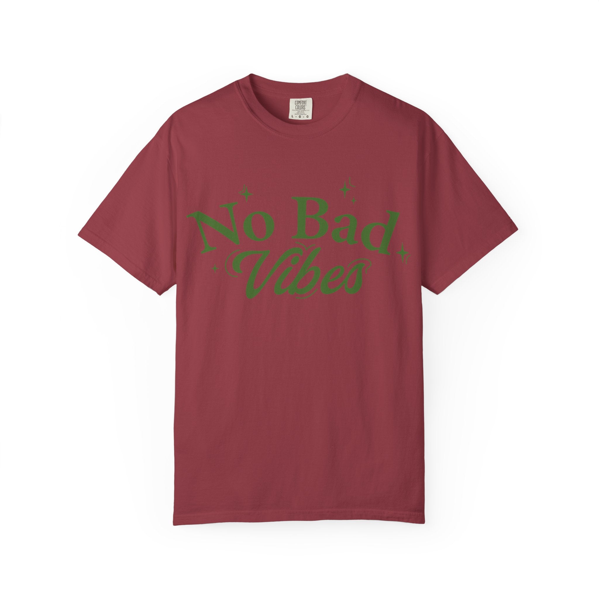 Garment-Dyed T-shirt with 'No Bad Vibes' | Positive Vibes Shirt, Unisex Casual Tee, Summer Wardrobe Essential, Gift for Friends, [...]