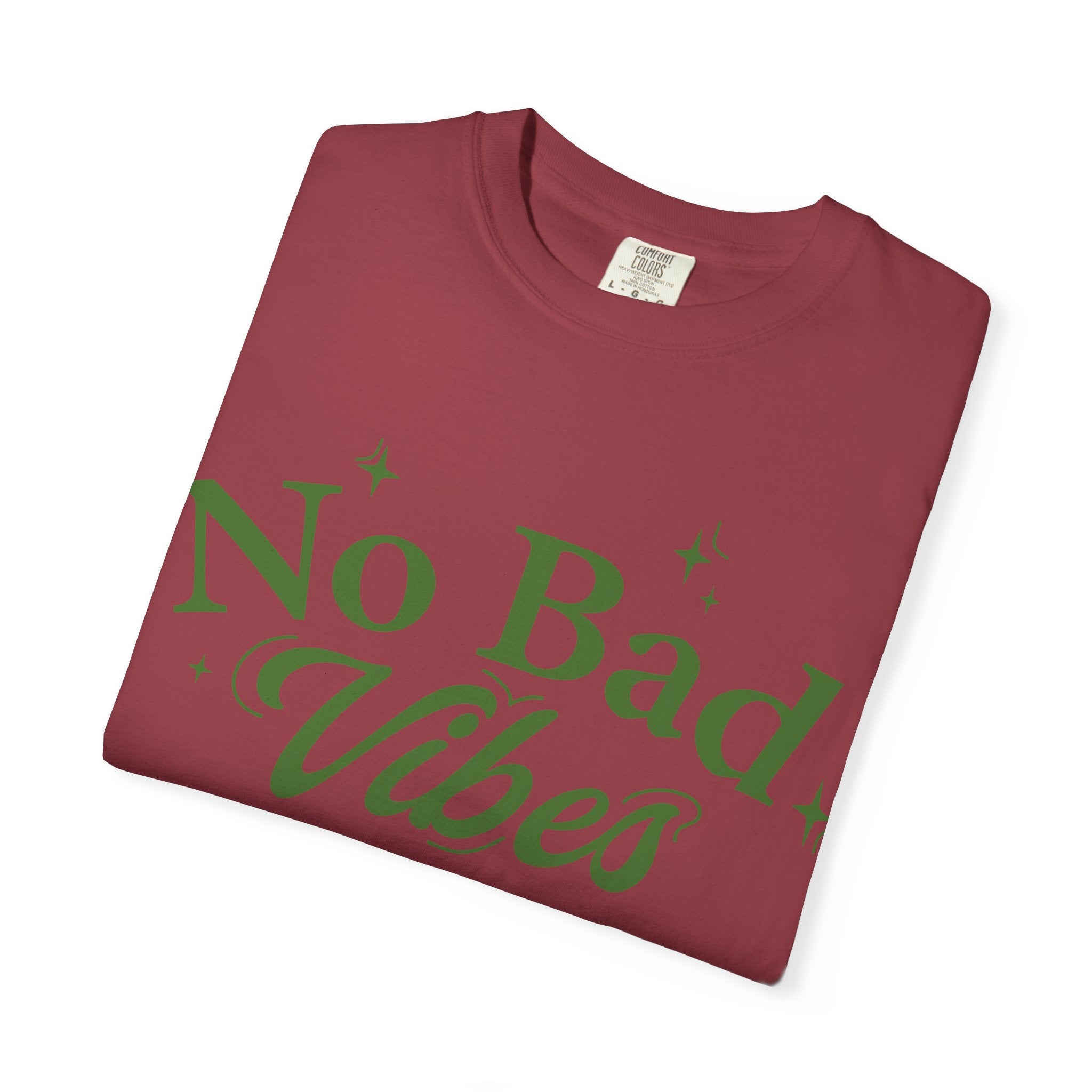 Garment-Dyed T-shirt with 'No Bad Vibes' | Positive Vibes Shirt, Unisex Casual Tee, Summer Wardrobe Essential, Gift for Friends, [...]