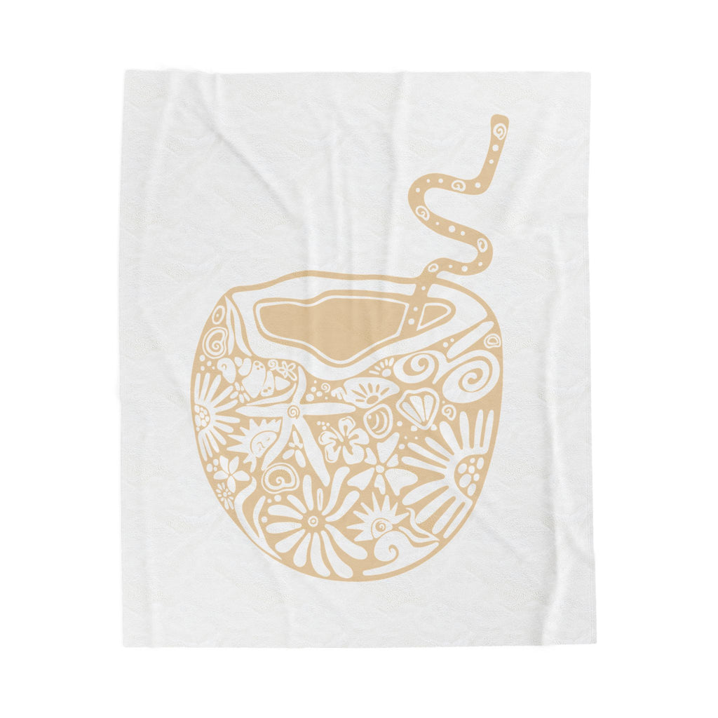 Cozy Velveteen Plush Blanket – Floral Design, Gift for Home Decor, Soft Throw for Comfort, Cozy Couch Cover, Perfect for Relaxation