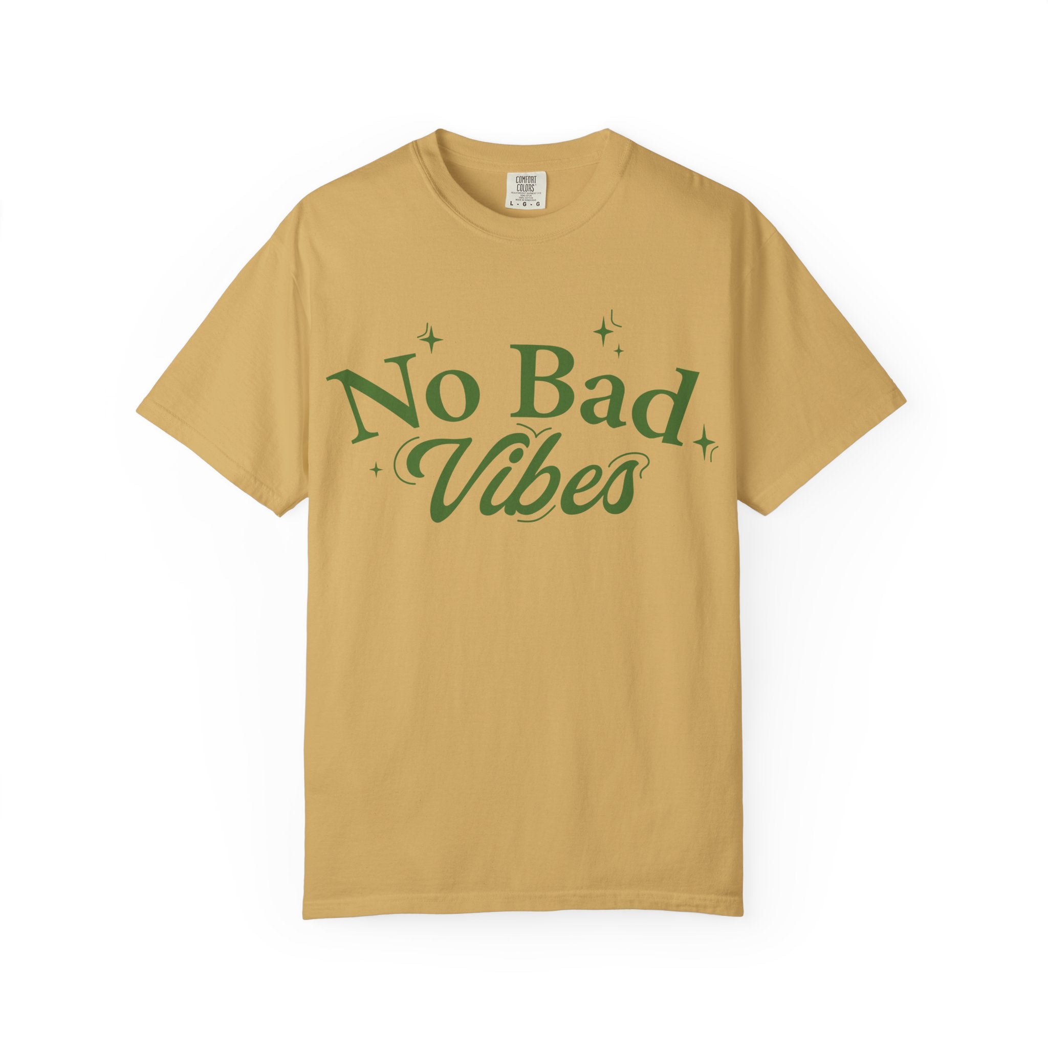 Garment-Dyed T-shirt with 'No Bad Vibes' | Positive Vibes Shirt, Unisex Casual Tee, Summer Wardrobe Essential, Gift for Friends, [...]