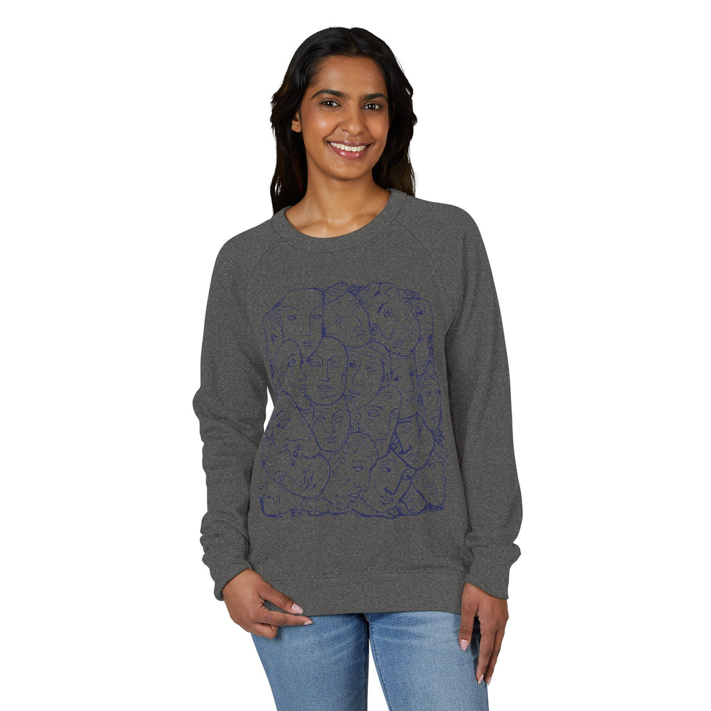 Cozy Casual Raglan Sweatshirt, Comfortable Unisex Crewneck Top, Perfect for Athleisure, Everyday Wear, Gift for Friends